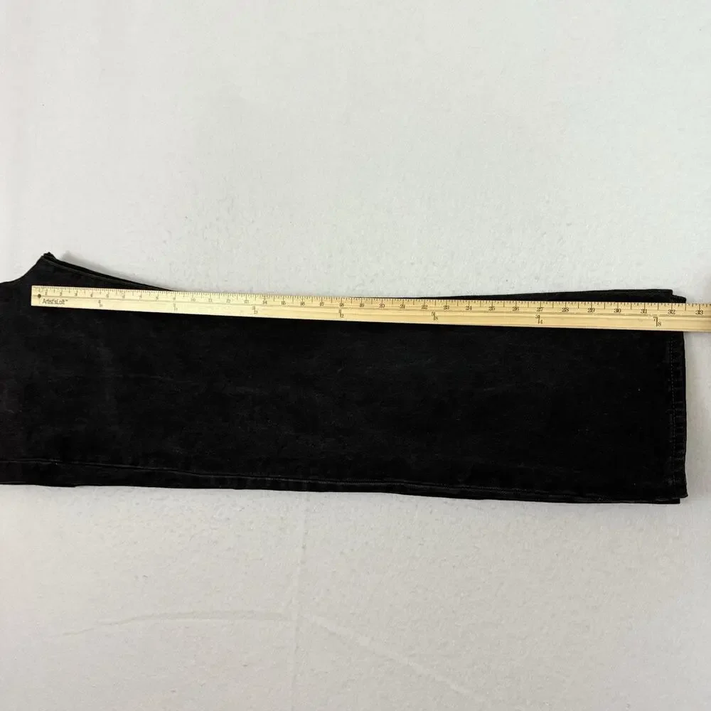 Levis 501 Jeans Mens 36X34 Black Original Fit Straight Leg Button Fly Denim